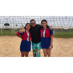 Dupla campo-larguense destaque no vôlei de praia representará o município na final dos Jogos Escolares